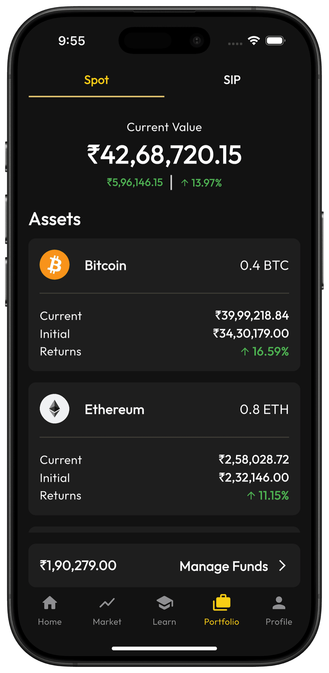 Spot Buy & Sell