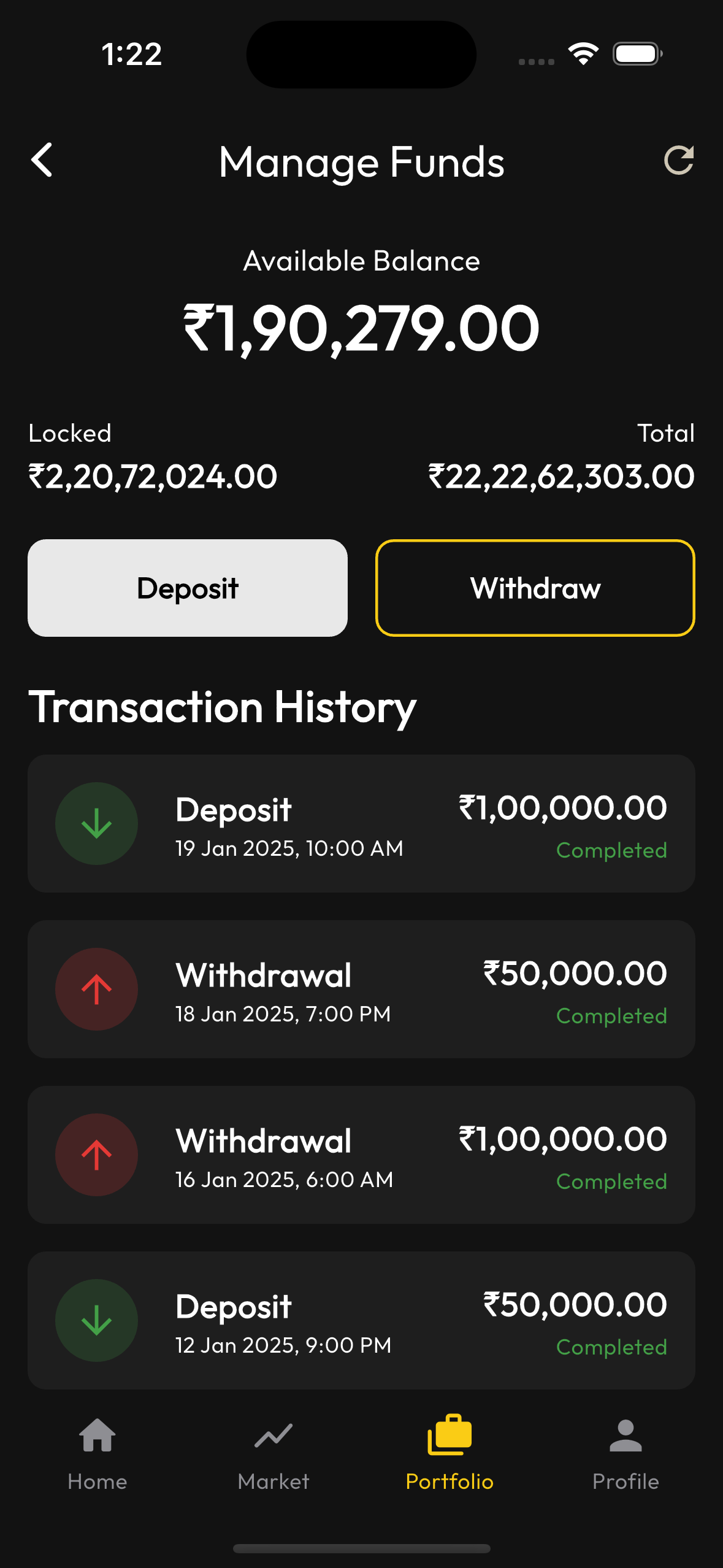 Crypto Mobile App